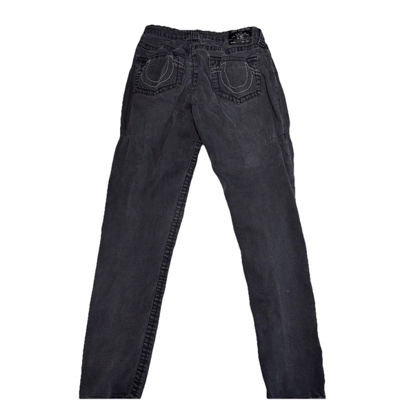True Religion Stella Low Rise Skinny Jeans Size 31 Gray Women's TR Y2K Denim - Picture 5 of 11